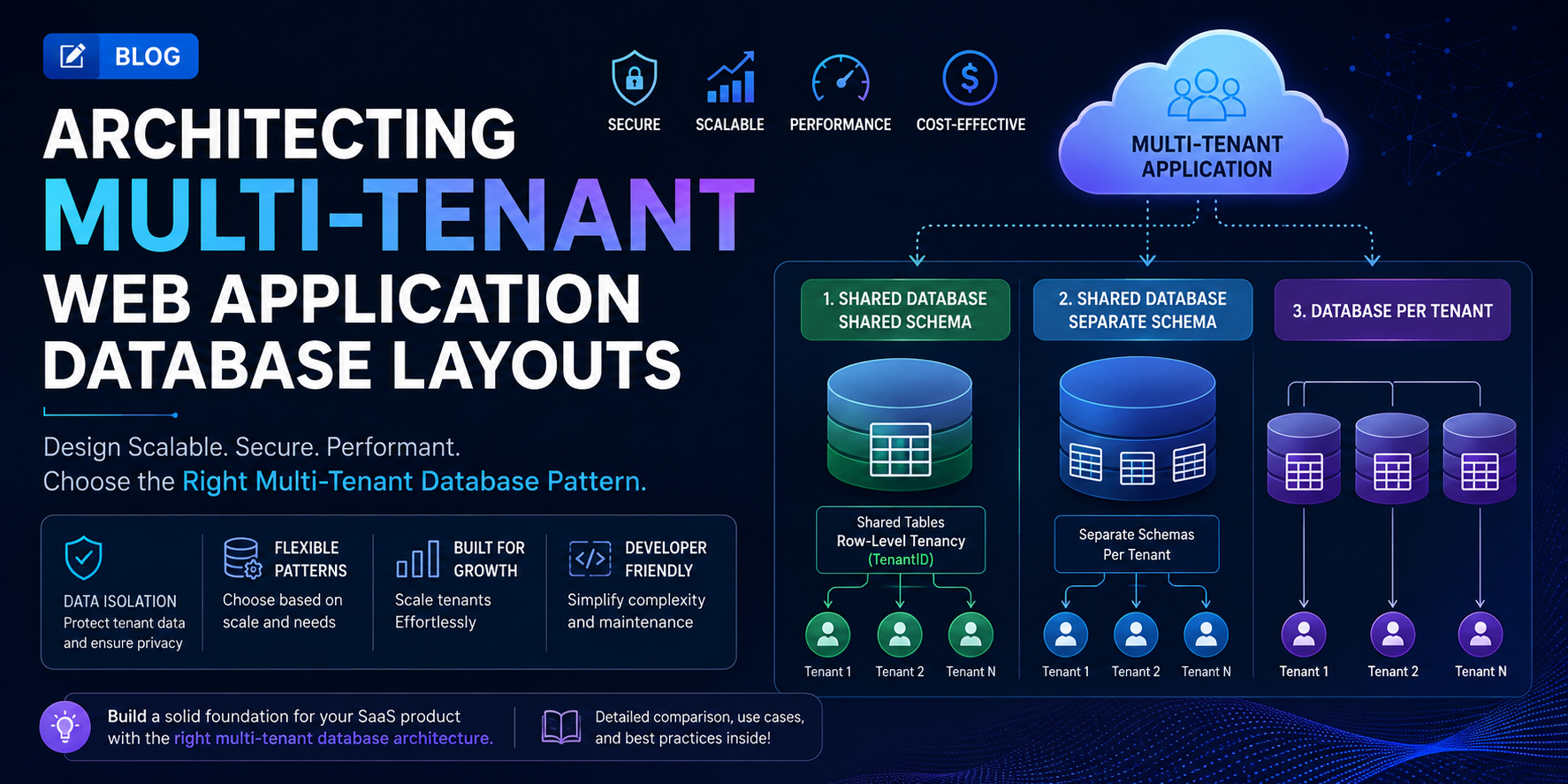 Multi-Tenant Database Architecture Design Patterns for Scalable SaaS
